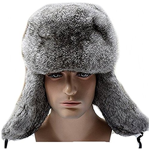 Valpeak Mens Fur Hat Russian Ushanka 