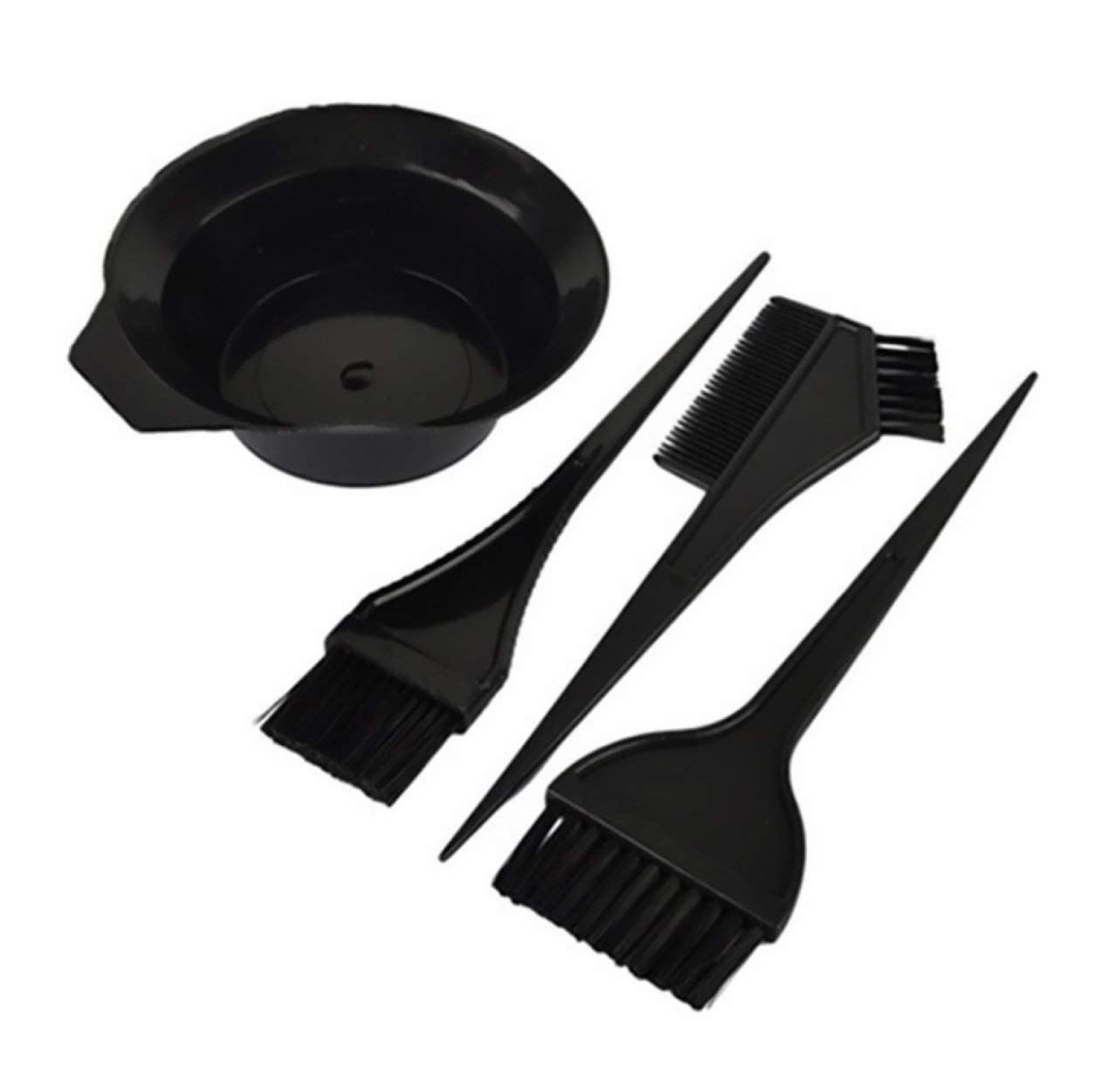 Buy ZEBEX hair dye brush Hair Dyeing Brushes And Bowl Black And Brown