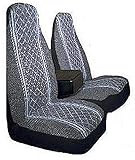 Allison 67-1917GRY Gray Diamond Back 60/40 Split Truck Seat Cover ( Pack of 2)