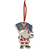 Virginia Cavaliers (UVA) Santa Metal Christmas Ornament