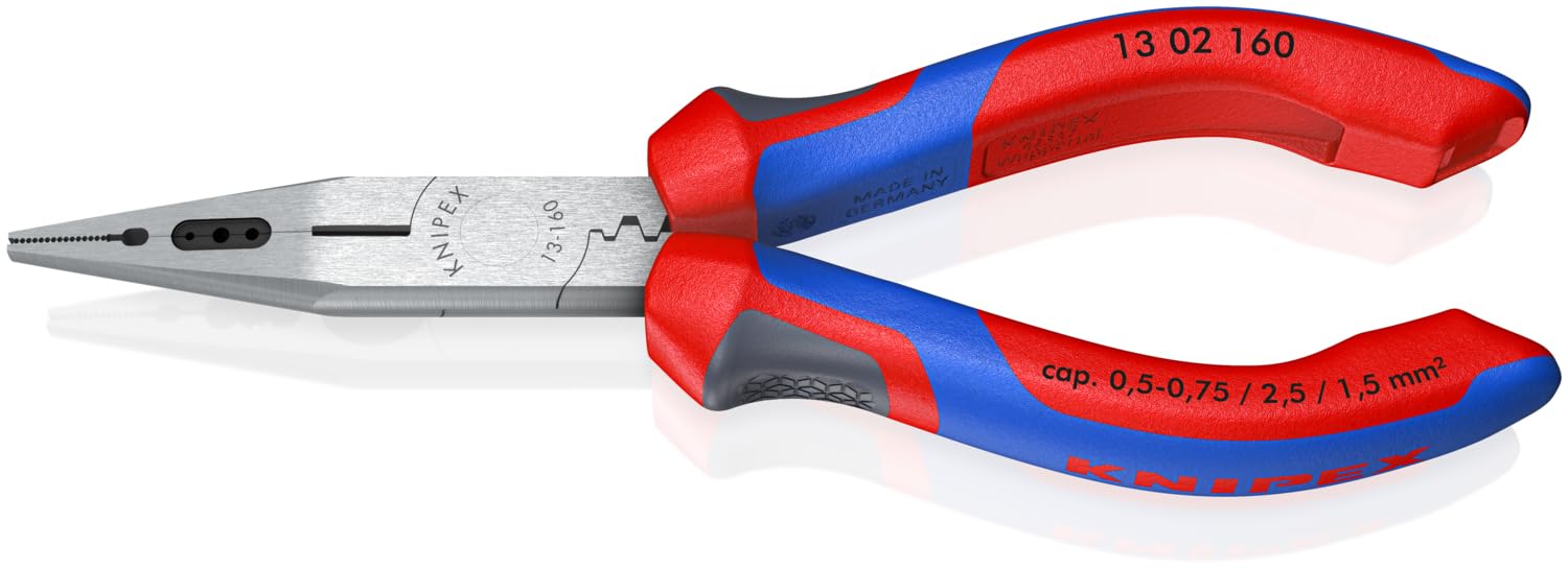 KNIPEX Electricians' Pliers with Comfort Handles 160 mm, 13 02 160
