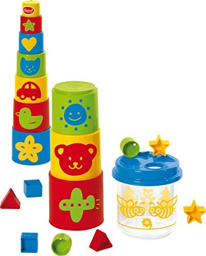 Gowi Toys 20 pc. Puzzle Box and Stacking Tower Combo