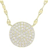 JTV - White Cubic Zirconia Necklace - Sterling Silver - Elegant & Timeless Jewelry for Women - Brilliant Cut - 0.63 CTW