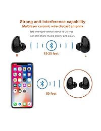 yungchi inalámbrico Bluetooth auriculares deportivos con 7 horas de reproducción a Dual Auriculares estéreo con altavoces de 10 mm. está equipado con un estuche de carga conectarse a la, iPhone, Tablet, Smartphone Android computadora