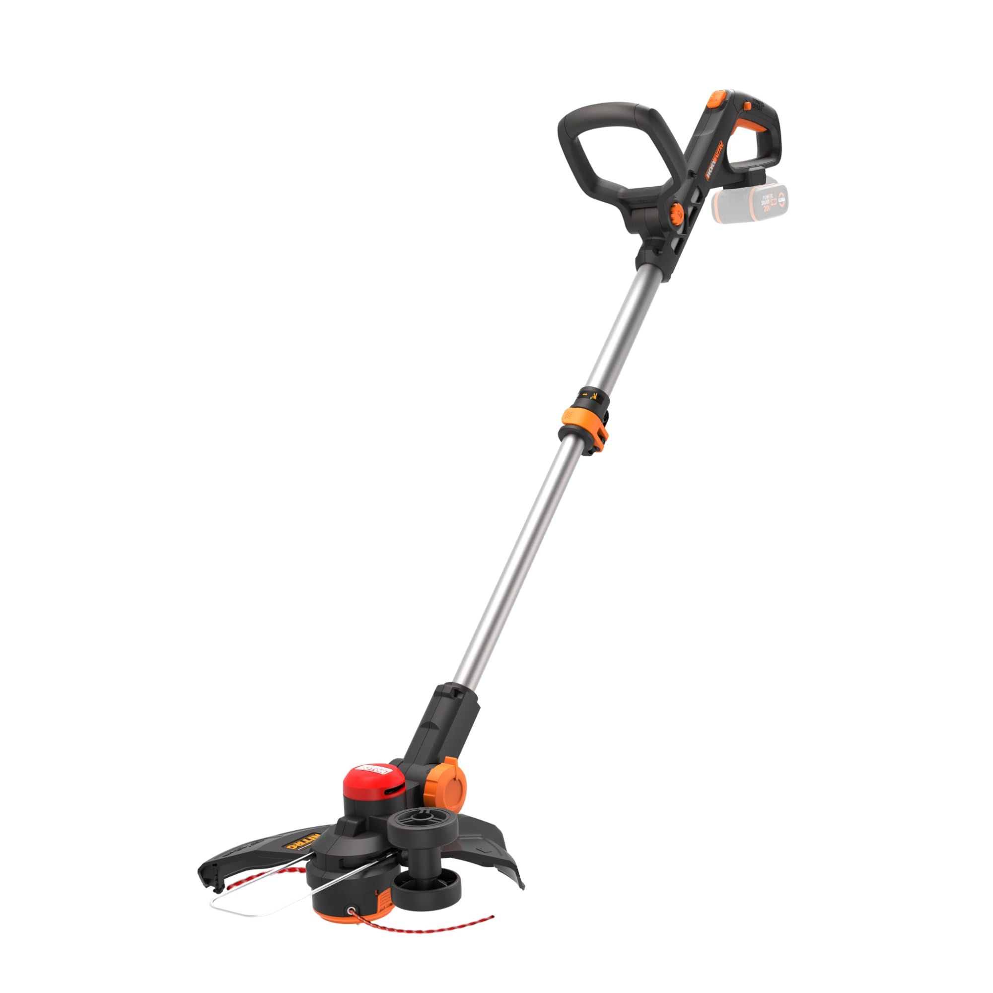 WORX Nitro WG173E.9 - Tagliaerba a batteria 20 V, potente motore brushless – circuito di taglio da 33 cm – Solo utensile
