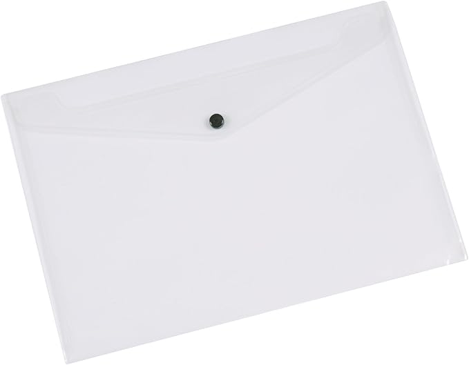plastic folder with popper