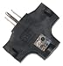 ADJ Products Black Triple tap one Male 3 Edison Female Adaptor (EC3FER) primary