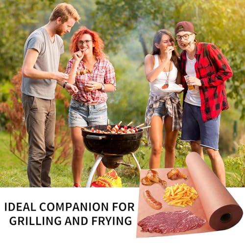 Pink Butcher Paper Roll 15m 42cm Wide Original Kraft Paper for BBQ, Grill, Smoker, Meat and Fish