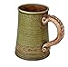 Handmade Ceramic Beer Mug Clay Cup with Handle 25oz Multicolor Earthenware Tea Coffee Lead Free Pottery Handcrafted Green Semin Mug