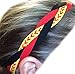 It's Ridic! No Slip Grip/Non-Slip Sports/Athletic Nylon Triple Braided Sports Headband (RED | Black | Softball Seam) One Size