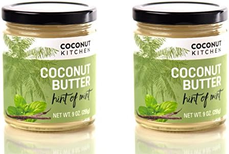 Coconut Kitchen Hint of Mint Coconut Butter (2 pack of 9 oz jars)