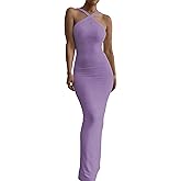 Nimsruc Women's Sexy Sleeveless Bodycon Maxi Dress for Wedding, Prom, Cocktail Party, Beach Vacation 2026