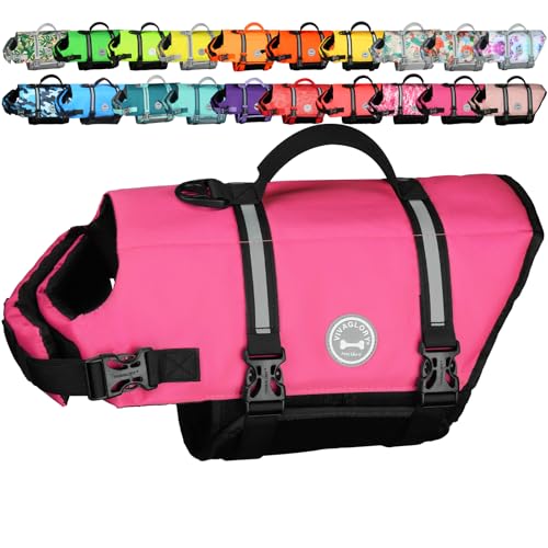 VIVAGLORY Rip Stop Dog Life Vest Swimming