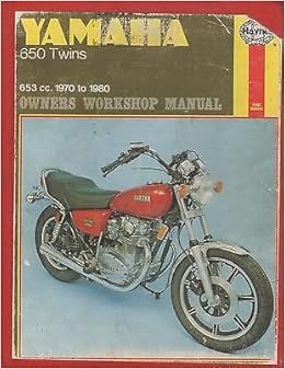 Haynes 1970 1980 Yamaha 650 Twins 653cc Motorcycle Owners Service Manual 198 Haynes Amazon Com Books