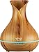Viva Naturals Ultrasonic Aromatherapy Essential Oil Diffuser, Large 400ml Tank - Vibrant Changeable LED Lights, Soothing Mist & Automatic Shut Off (Pine Tranquil Model)