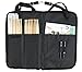 YMC DSB20-BK Pro 15mm Larger Size Drumstick Bag Holder Mallet Bag with a shoulder strap,Drum Key - Black