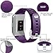 Maledan Bands Compatible with Fitbit Ionic Bands, Classic Replacement Accessories Sport Wristbands for Fitbit Ionic, Plum, Large