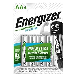 Energizer Akku AA, Recharge Extreme Akkus, 4 Stück