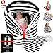 Unique Multi Use Carseat Canopy - with OVERHEAT SOLUTION | Superior Quality Soft Cotton | Reliable As Breast Feeding Cover Ups , Baby Car Seat Cover Or Nursing Scarf primary