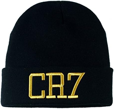 Ulgen Cristiano Ronaldo CR7 Hiphop Beanies Sports Unisex Knit Hat Caps (Gold)