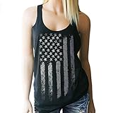 BCDshop Clearance!Women Fashion American Flag Print Casual Sleeveless Tank Top Shirts Blouse