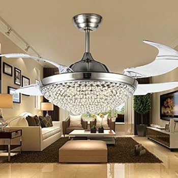 Arctic 42 Inch Ceiling Fan With Remote Control Modern Chandelier