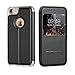 iPhone 8 Case, iVAPO iPhone 8 Cover with View Window Leather Case iPhone 7 Case with Stand and Metal Sensor iPhone Case for iPhone 8 iPhone 7 4.7 inch Black