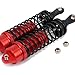 For RC Car 1/10 Traxxas Slash 4X4 4WD Front & Rear Shocks Absorber Damper Short Course Racing Truck Upgrade Parts 4-Pack (Red)