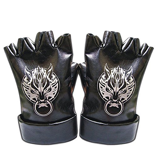 De-Cos Japanese Anime Final Fantasy VII Cosplay Accessory "Ex-SOLDIER, Spiky, Spike" Cloud Strife Leather Gloves