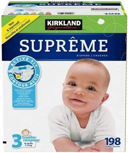 Amazon.com: Kirkland Signature Supreme Diapers Size 3, Quantity 198: Health & Personal Care Amazon.com: Kirkland Signature Supreme Diapers Size 3, Quantity 198: Health & Personal Care