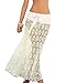 Moxeay® Women Bikini Swimwear Cover up Mesh Hollow Out Lace Crochet Dress (One Size, White)