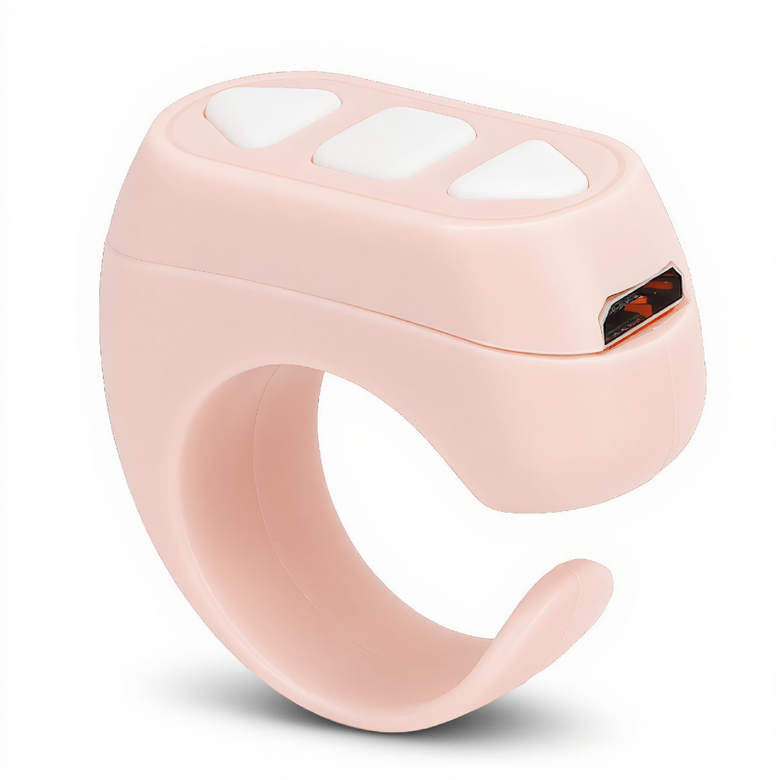 for TIK Tok Remote, for Tiktok Scrolling Ring, Bluetooth Page Turner for Kindle APP, for TIK Tok APP Compatible with IOS & Android (Pink)