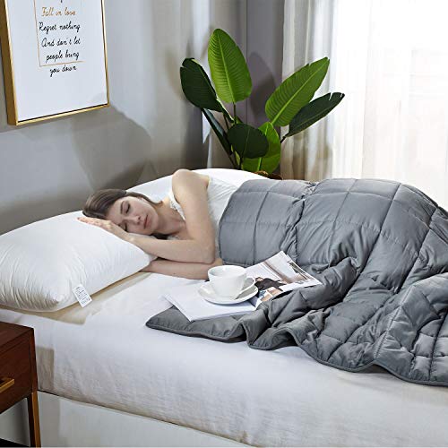 JOLLYVOGUE Queen Size Weighted Blanket for Adult(25lbs,80''x 87'') Fits