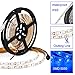 SUPERNIGHT LED Light Strip Blue, 16.4ft/5M SMD 5050 60Leds/M Blue Waterproof Led Flexible Flash 300 LEDs Rope Lights for TV, Bed Room, Car, Boat, Christmas Tree, Wedding Decro