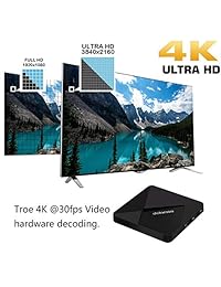 Android 7.1 OS TV Box smallrocket X3 Pro 4 K Media Player 2 G RAM 16 G ROM Smart Mini caja con neutralizador de control remoto de 2,4 GHz, WiFi, Bluetooth 4.0, y la voz