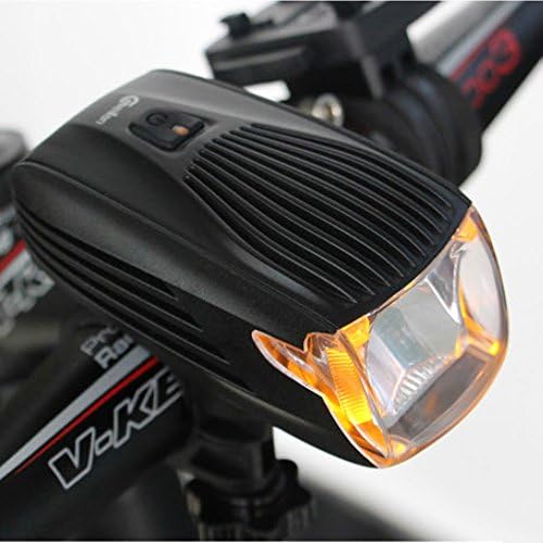 Smart USB Rechargeable Bicycle Front Light, X1 260 Lumen Cree LED Headlight Flashlight for Bikes MTB Cycling Biking. German STVZO Approved Lighting with Yellow Daytime Safety Light