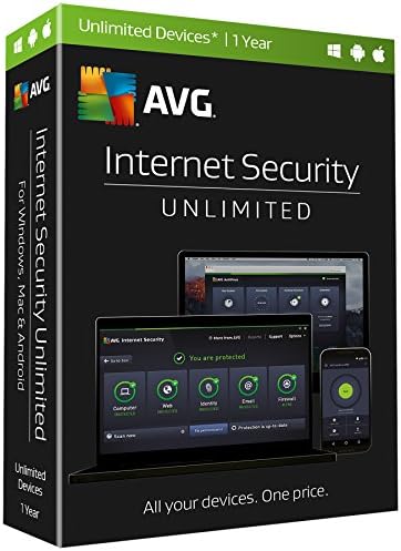 AVG  Internet Security 2017, Unlimited Devices, 1 Year
