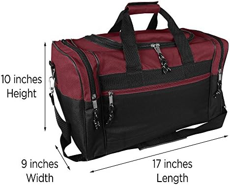 DALIX 17" Blank Duffle Bag Duffel Bag Travel Size Sports Durable Gym Bag 5 DALIX 17" Blank Duffle Bag Duffel Bag Travel Size Sports Durable Gym Bag