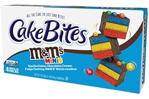 COOKIES UNITED ALWAYS FRESH The Original Cakebites by Cookies United, Grab-and-Go Bite-Sized Licensed Snacks (Family Pack, M&Ms)