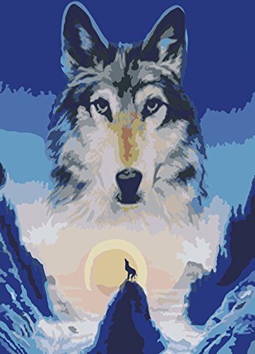 Wolf Paint By Numbers Kits Absolutely Beautiful PBN Kits of Wolves In ...