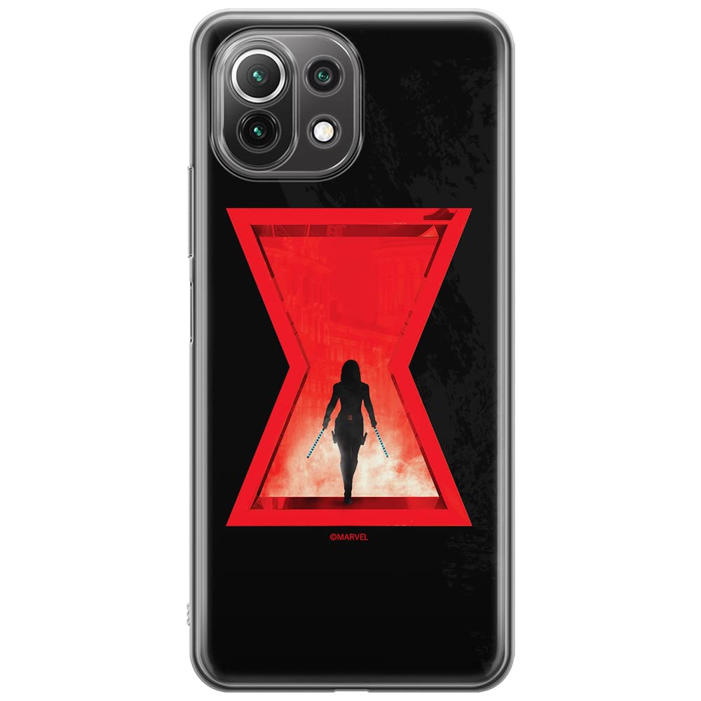 ERT GROUP mobile phone case for Xiaomi 11 Lite 4G/5G original and officially Licensed Marvel pattern Black Widow 009, case made of TPU — image 1