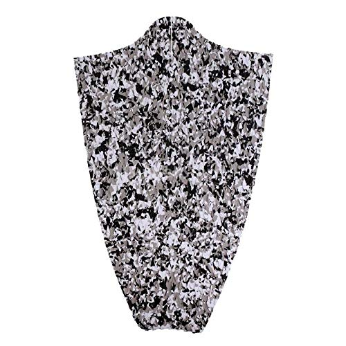 Set of 9 Pieces Kitesurf Kiteboard Surfboard Traction Full Deck Pad Non-Slip and Ultra-Light - Black White Camo - Thumbnail 3