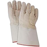 MAGID 94GNO MultiMaster 18 oz. Double Palm Gloves with Gauntlet Cuff, Men's Jumbo (Fits ), Natural , Men's (Fits Large) (Pack of 12)