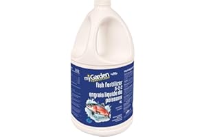 myGarden Fish Fertilizer 5-2-2 NPK Liquid Plant Food with Calcium, Magnesium & Sulfur | Premium Fish Emulsion for Healthy Pla