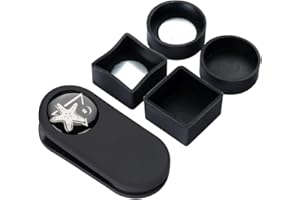 CRICAL Pool Cue Chalk Holder Magnetic Pool Chalk Holder Portable Billiard Chalk Holder Round and Square Billiard Accessories