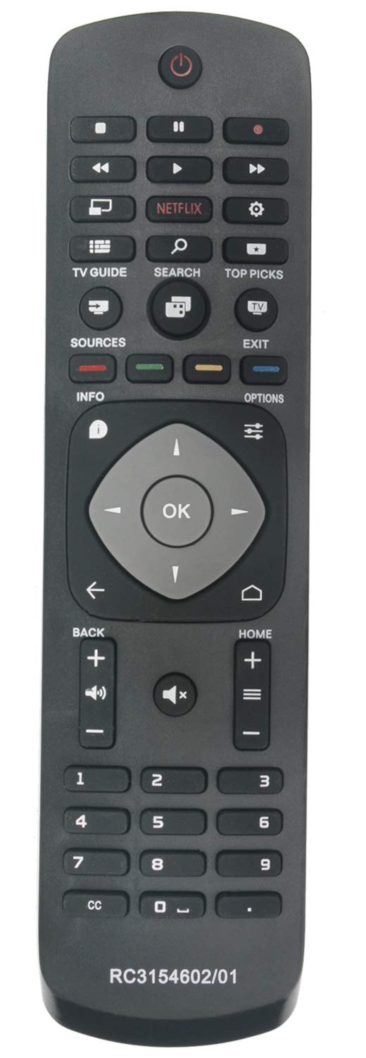 ALLIMITY RC3154602/01 398GR08BEPH06R Remote Control Replaced for Philips Slim UHD 4K Android TV with Netflix 40PUT6400 50PUT6400 55PUT6400 40PFK5500 40PFT5500 40PUT6400 48PFK5500 48PFT5500