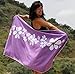 Tuvizo Beach Towel - Microfiber Quick Dry Sand Free Oversized Towels with Travel Bag 71 x 31” (Purple)