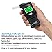JASTEK Alcohol Breathalyzer Tester Professional Grade Portable Digital Alcohol Tester with 5 Mouthpieces