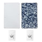 Kmise Z5161 2 Pieces Replacement Back Plate Tremolo Cover for Ibanez RG Guitar Silver Mirror