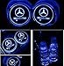 DIYcarhome Car Logo LED Cup Pad led cup For Mercedes-Benz coaster 7 Colors Changing USB Charging Mat Luminescent Cup Pad LED Mat Interior Atmosphere Lamp Decoration Light (2PCS)